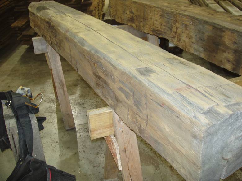Hand Hewn Mantel for Approval / 8x10x85